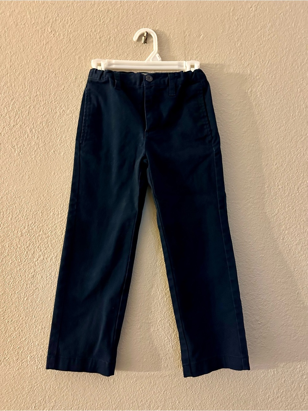 Boy’s Navy Straight-Leg Pants